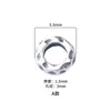 Plata de Ley S925 Vintage Irregular Bucle Cerrado Espaciador Pulsera Tejida Collar Hecho a Mano Accesorios DIY