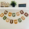 Banderín Arcoíris de Fieltro Exclusivo Transfronterizo Decoración de Fiesta de Cumpleaños Bandera de Cola de Pez Inglesa Tridimensional