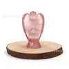 Suministro Transfronterizo Adornos de Ángel de Cristal de Jade de 2 Pulgadas Artesanías de Talla de Piedra Semipreciosa Amatista Adornos de Estilo Europeo