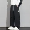 Pantalones de senderismo impermeables funcionales para hombre, estilo casual americano, corte holgado, talla grande, versátiles, pantalones de trabajo de pierna recta