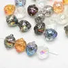 13 * 16MM agujero horizontal fresa color mágico chapado en cristal cuentas de vidrio accesorios para joyería DIY pendientes collar pulsera accesorios