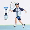 Roupa Infantil Zuoxi Conjunto Masculino de Secagem Rápida 2026 Novo Modelo Esportivo Infantil Malha Fresca Secagem Rápida Respirável Classe A Roupa Esportiva