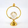 Esfera de Cristal de Lujo Ligero Estilo Europeo Metal Hierro Forma Geométrica Base de Bola de Agua Forma Redonda de Pájaro Decoración para el Hogar
