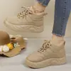 Suministro transfronterizo pastel de arroz para mujer suela zapatos bajos de algodón superficie de cuero impermeable a prueba de frío estilo con terciopelo al por mayor al por mayor casual botas de invierno