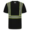 Ropa reflectante transfronteriza para hombre en stock, camiseta reflectante de verano cómoda y transpirable, de manga corta, adecuada para manejo en almacén y trabajos de construcción