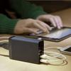 Carregador de Celular Multi-Porta 50W USB Inteligente com 5 Portas, Cabeça de Carregamento de Alta Potência com Padrões Europeu, Americano e Britânico, Identificação Inteligente
