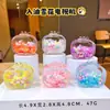 TikTok Net Red Bubble Bead Estrela Lua Coelho Luminoso Fusset Chaveiro Cristal Enfeites de Mesa Bolsa de Carro Pingente