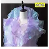 Encaje de Perlas con Cuentas Material Auxiliar Organza Plisado Cinta con Volantes Accesorios Malla Ramo de Flores Bolsa de Flores Decoración