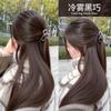 Crema Tinte para el Cabello Sin Amoniaco, Crema de un Solo Color para Cubrir Canas, Color Multietapa, Tinte para el Cabello Negro Azul Té Negro en un Solo Paso