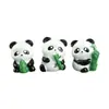 Miniatura de Panda Lindo, Accesorio de Decoración para Jardín DIY, Adorno para Coche y Escritorio