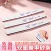 Lima de uñas, lima de lijado para manicura, herramienta para dar forma, lima de arena gris cebra al por mayor, tira de lijado, herramienta para dar forma a las uñas