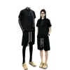 Tendencia de moda de verano: Conjunto de playera tipo polo para hombre de talla grande, ajuste holgado deportivo casual, combinación versátil de manga corta y shorts