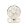 Nova casa de parede dobrável pequeno ventilador usb carregado pequeno desktop tremedor cabeça de mesa elétrica ventilador luz noturna cross-border