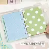Yuxian M5 Material Papel Libro Estilo Puntos de Polca Desprendible Esquema de Color Macarrón Diario Bolsa de Dolor Base DIY Decoración Collage