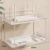 Estante de caja decodificadora montado en la pared, soporte para router, caja de almacenamiento Wi-Fi montada en la pared sin perforaciones, estante de almacenamiento de hierro forjado