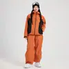DOOKSNOW Traje de Esquí para Hombres y Mujeres Traje Cortavientos Impermeable Cálido Profesional 3L Traje de Esquí para Exteriores Traje de Nieve traje