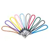 Personalidad simple color sólido 4.5 cuerda redonda cordón para teléfono móvil linterna ventilador pequeño tetera marca de exposición corto
