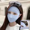 Mascarilla Protectora Solar Facekini para Mujer, Parasol Anti-UV Integral, Mascarilla Protectora Solar Fina de Seda de Hielo para Verano