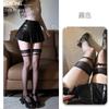 Shuoyao Estilo Japonês Estilo Puro Desejo Alcinha Poá Peça Única Meia-Calça de Cano Alto Sexy Meias de Cano Alto com Laço de Poá Retro A252