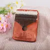 Piano de Pulgar Kalimba 17 Tonos 21 Tonos Piano de Cinco Dedos para Niñas Principiantes Instrumento Musical de Cristal Piano de Pulgar de Tablero Único