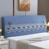 Nueva funda acolchada de cobertura total para cabecero, funda elástica de tela suave para cabecero, cojín anti-colisión estilo europeo para tablero de madera, funda antipolvo