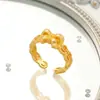 Alta retención de color, bestseller transfronterizo, anillo abierto con forma de lazo, anillo simple vietnamita bañado en oro, retención de color duradera, fabricante de joyería