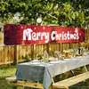 Decoração de Banner de Natal Transfronteiriça Cenário de Montagem Banner de Tecido Pendurado Parede de Fundo Banner Colorido Personalização