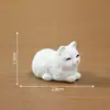 Paisagem em miniatura, bonequinhos de gatinhos fofos, bonecas adoráveis, decorações DIY para casa de boneca, acessórios para pendurar, pequenos enfeites de mesa
