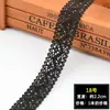 Encaje Tejido de Hilo de Algodón Negro Adorno para Manualidades Tela para Mantel Hecho a Mano Materiales para Ropa de Cama de Sofá Tela para Cortinas