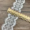 Nuevo estilo pequeño agua de fragancia encaje de bordado soluble en agua código de barras 3CM de ancho accesorios de decoración de ropa de vestido de novia venta al por mayor