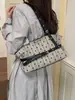 Bolso de Viaje para Mujer Otoño/Invierno 2026 Nuevo Bolso de Hombro Versátil Bolso Tote de Moda a Cuadros y Lunares