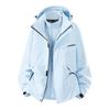 Chaqueta Talla Grande para Mujer Woodpecker 2025 Nueva Ropa de Montañismo para Exteriores a Prueba de Viento e Impermeable Tres en Uno Primavera y Otoño
