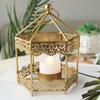 Decorações para jantar à luz de velas em casa pequenos enfeites Candelabro nórdico transfronteiriço Candelabro hexagonal de aromaterapia portátil
