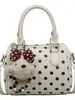 Bolsa de Bolinhas para Mulheres 2026 Nova Casual Texturizada Boston Bag Bolsa Almofada Bolsa Transversal Simples de Verão