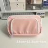 Estuche para Lápices Nuevo Estudiante Yicheng 2023 Ins Gran Capacidad Simple Ventana Frontal Estuche de Papelería Bolsa de Maquillaje para Niñas