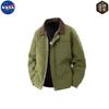 Marca NASA Marca de Moda Retrô cleanfit Jaqueta Tooling Detroit Masculina Street Solta Versátil Jaqueta com Lapela