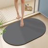 Alfombrilla de entrada al baño de lodo de diatomeas color sólido puerta de baño tela tecnológica absorbente antideslizante alfombrilla de baño de lodo de diatomeas
