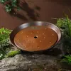Olla Caliente Sopa Agria Estilo Montaña Plato de Res de Nueve Segundos, Res Cortada Fresca con Presentación Artística, Plato con Hielo Seco, Vajilla de Melamina Comercial, Bandeja para Servir Carne