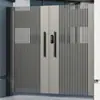Porta de liga de alumínio para pátio porta única porta de correr porta externa de alumínio para vila abertura única dupla porta de ferro jardim chinês
