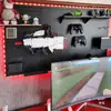 Painel Perfurado para E-Sports, Decoração de Quarto de E-Sports, Prateleira de Armazenamento, Mesa de Estudo, Acessórios para Mesa de Computador, Suporte de Exibição, Parede de Armazenamento