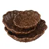 Cesta tejida de imitación de ratán, cesta de almacenamiento de flor de ciruelo con tapa para plato de degustación de buffet, tapa transparente a prueba de polvo para conservación de alimentos, cesta para frutas y verduras
