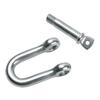 Estándar Nacional Tipo D Grillete Japonés Gancho de Elevación Galvanizado en Forma de D Anillos de Elevación Marinos en Forma de U Hebilla en Forma de U Cáncamo de Elevación Eslabón Hebilla de Colgante