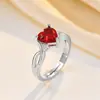 Anillo de Cobre Exquisito con Microincrustaciones de Diamantes, Ultrabrillante y de Ensueño para Mujer, Estilo Francés de Lujo Ligero con un Toque de Alta Gama, Anillo Abierto Super Hada y Hermoso