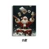 Pintura Decorativa Temática Navideña de Amazon Transfronteriza Elementos de Papá Noel Muñeco de Nieve Sala de Estar Dormitorio Atmósfera Festiva Pintura Colgante