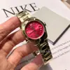 Relógio Daiska Saturno Modelo Igual da Imperatriz Viúva com Mostrador Pequeno, Calendário, Relógio Feminino Rosa, Pulseira de Aço, Relógio Daiska a Quartzo