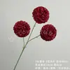 3 cabezas de flores artificiales de bola de nieve de la suerte, un ramo para arreglos florales de boda, decoraciones de hortensias y accesorios para crear exhibiciones escénicas