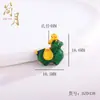 Jianyuesha Color Oro Tang Caballo Dun Dun Collar Colgante Estilo Chino Nuevo Collar de Lujo Ligero Cadena para Clavícula Colgante 2025