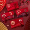 Sobres Rojos para Bodas, Paquetes Rojos de Tela para Bodas, Bolsas Grandes de Sobre Rojo para Regalos de Boda, Paquetes Rojos Festivos para Regalos en Efectivo