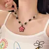 Colar Dopamina Colorido Doce e Descolado para Mulheres, Corrente de Clavícula Longa com Franja Estrela em Cores de Doce, Corrente de Pescoço Fofa para Meninas