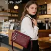 Bolso de Mano Simple Transfronterizo del Sudeste Asiático para Viajar al Trabajo, Bolso de Hombro con Múltiples Compartimentos, Bolso de Mano y Bolso Cruzado de Mujer con Cremallera de Color Sólido